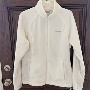 Women’s Columbia white Full-Zip Fleece Jacket